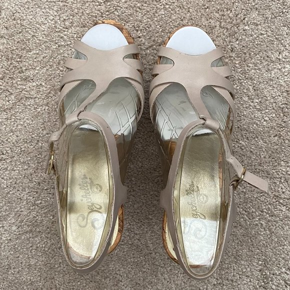 NIB Seychelles When I’m With You Platform sandals off white 9 - Picture 5 of 6